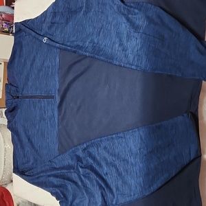 GAP Fit Men's Long Sleeve Active Half Zip Pullover ONLY Blue Lg